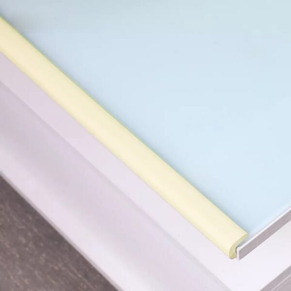Vee Seven Premium Baby Safety Edge Guard - 2 Meter White Color  - Extra Bumpy 3.5cm x 1.2cm Thickness - Shock Absorbing, Food-Graded Protection with Style