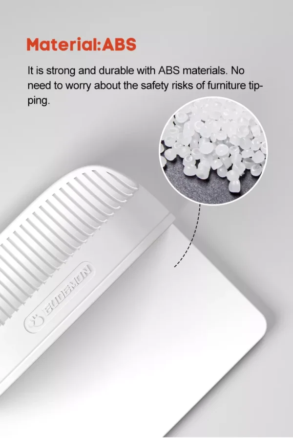 Vee Seven Premium Baby Safety Furniture Anti-Tip Wall Holder 2-Piece Set - Dubai's Trusted Baby Proofing Solution - Pre-Taped with 3M Adhesive"