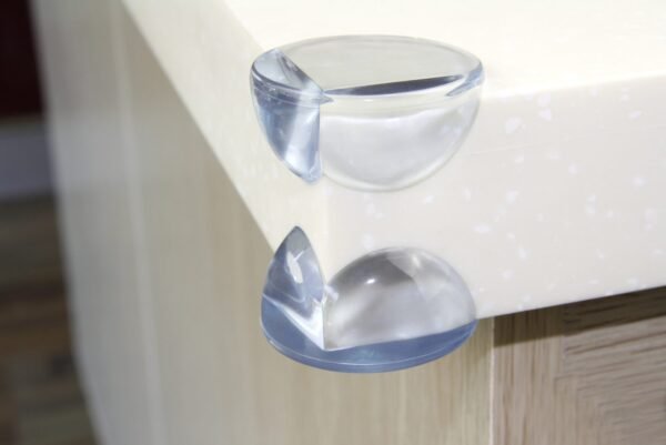 Vee Seven Premium Baby Safety Transparent Corner Guard - 4 Pieces - Clear, Sleek Protection with 3M Tape Adhesive for Your Little Ones