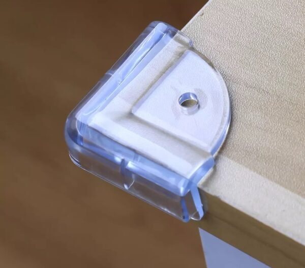 Vee Seven Premium Square Transparent Corner Guard - 4 Pieces - Clear, Sleek Protection with 3M Tape Adhesive for Your Little Ones